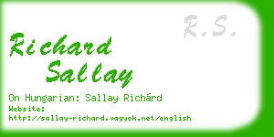 richard sallay business card